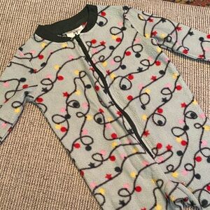 ⭐ 3 for $15 ⭐ - Christmas Fleece Bodysuit with Colorful Light Accents